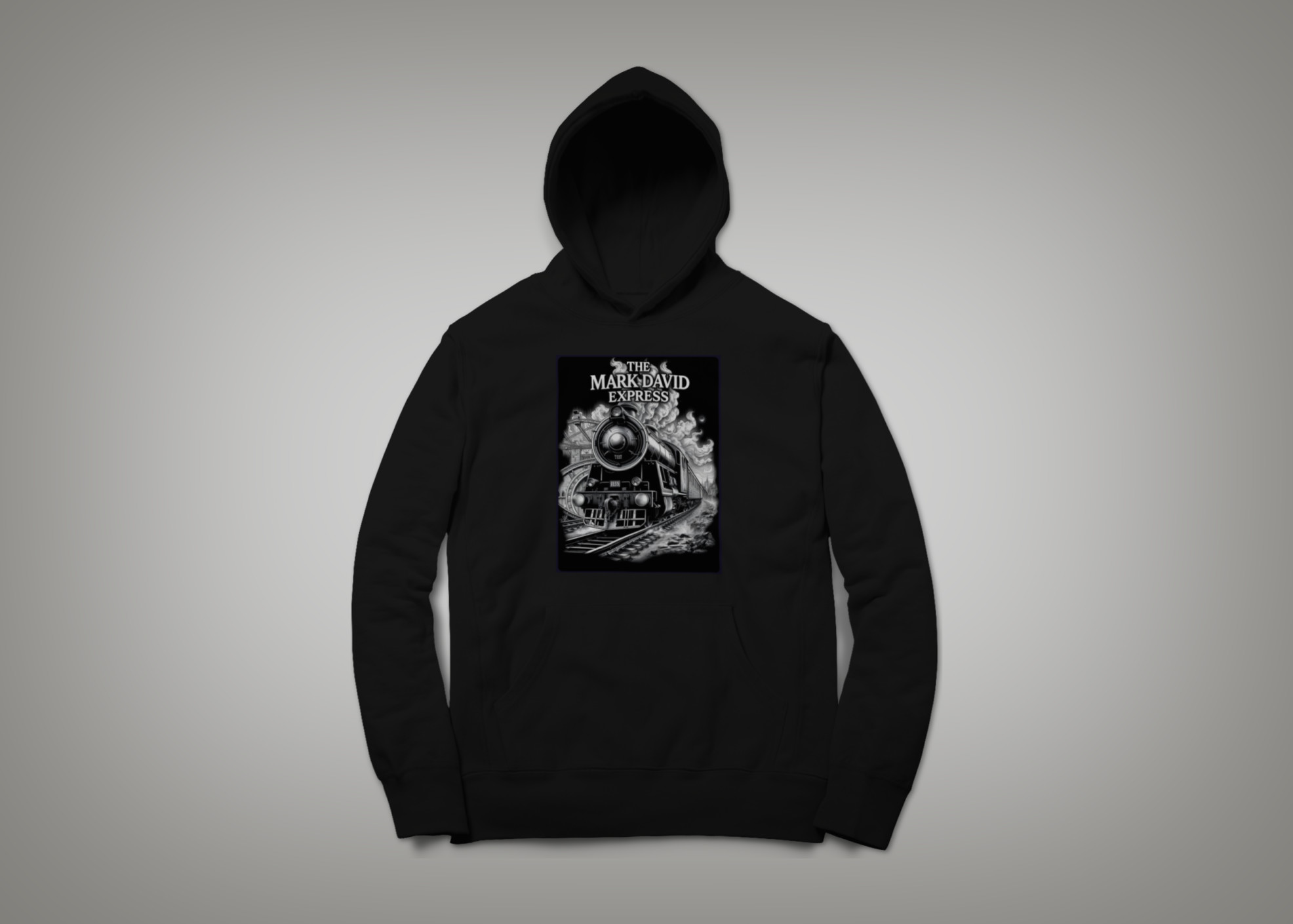 Dark Express — The Mark David Express black hoodie